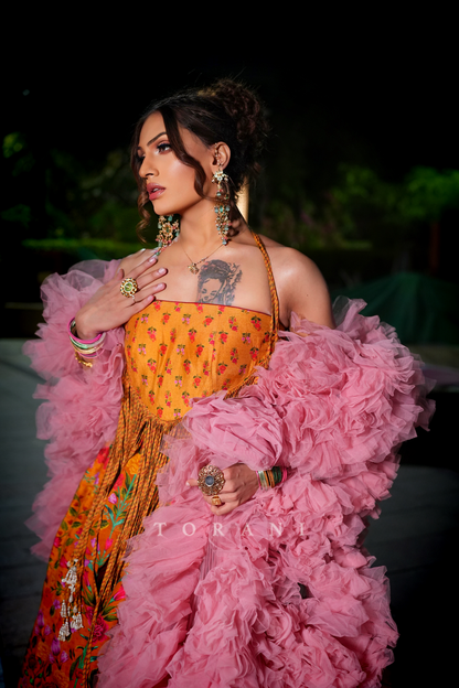 Sushant Divgikar in our Custom Dil Seher Kiara Sejal Lehenga Set