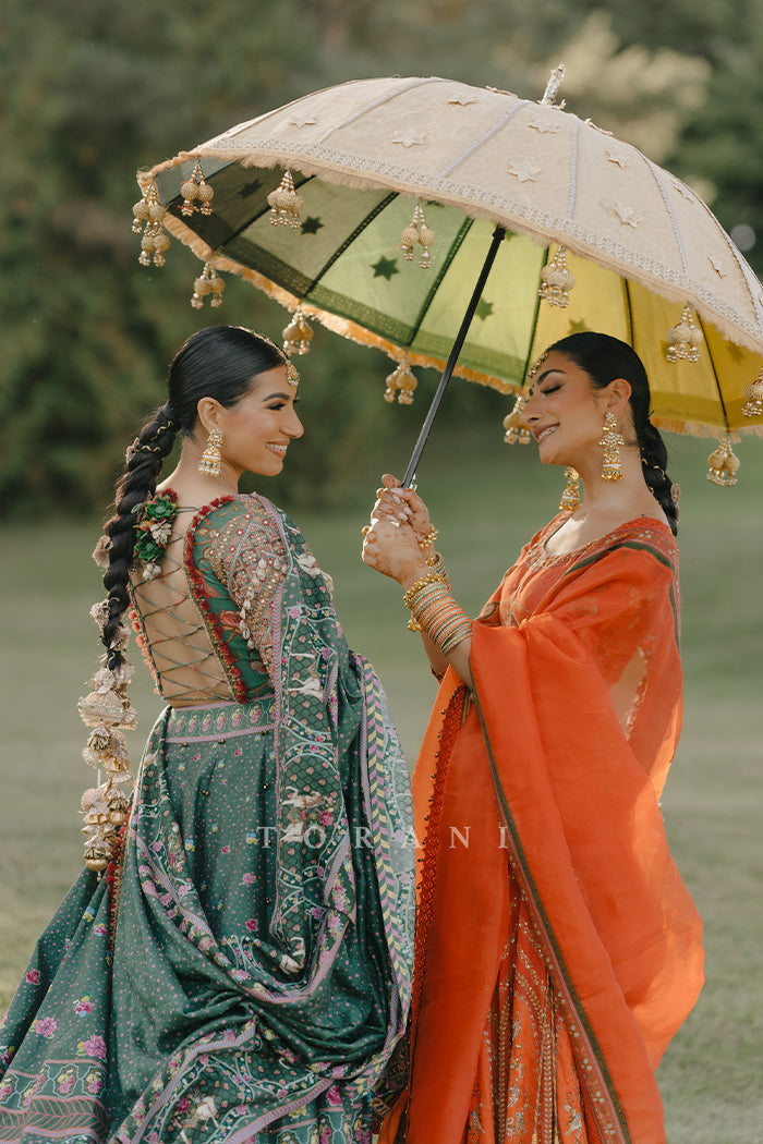 Ramneek Sodhi In Our Custom Sheesham Auroni Gul Saadat Lehenga Set