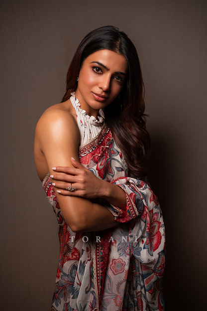 Samantha Ruth Prabhu in our Coromandel Ravyaa Saree Set