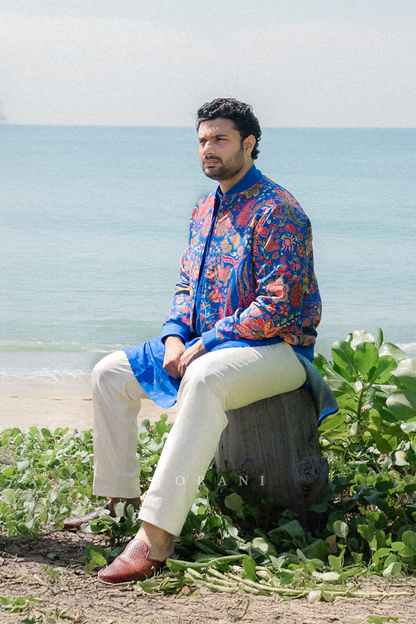 Prakhar Gupta in our Neelima Chitraa Bomber Jacket Set