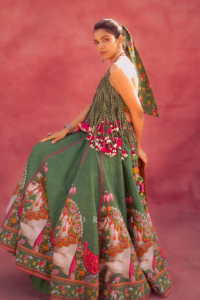 Shriya Pilgaonkar In Our Panna Ashwamedha Lehenga Set