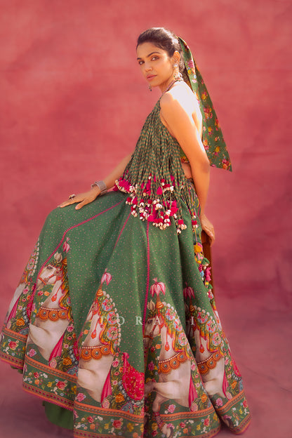 Shriya Pilgaonkar In Our Panna Ashwamedha Lehenga Set