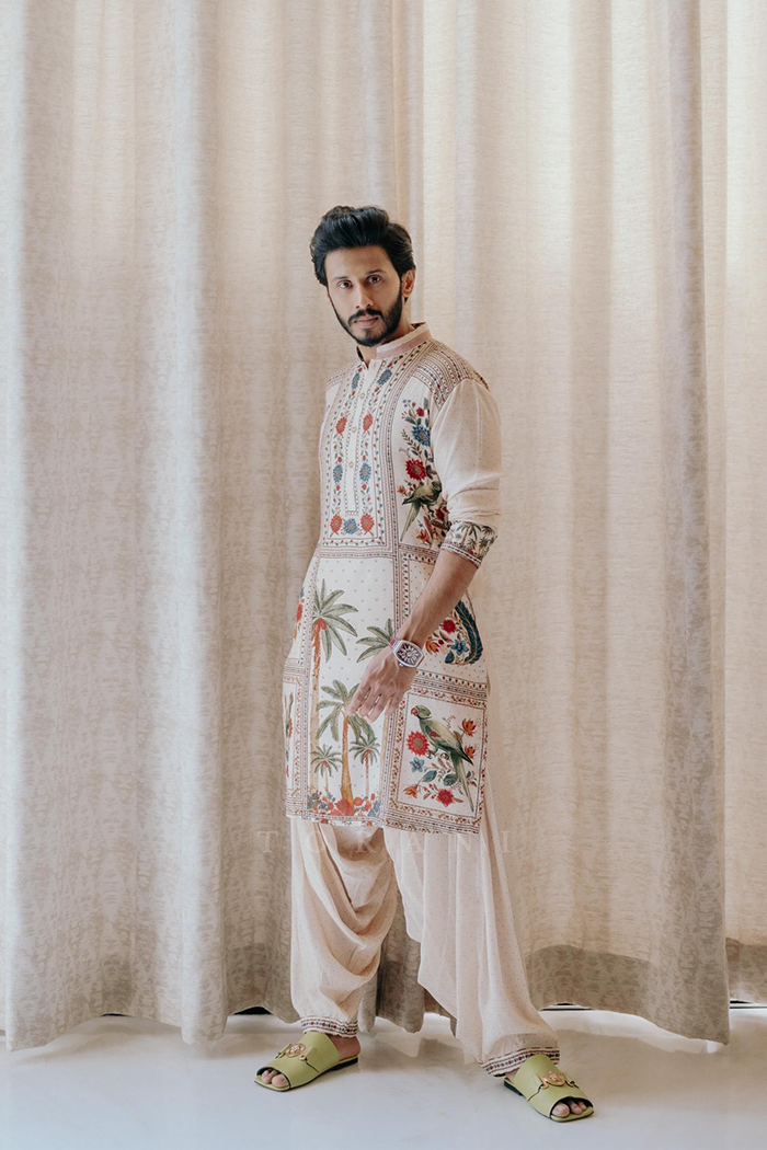Ruthwik Reddy in our Badami Ashfaq Kurta Set