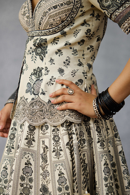 Kalamkari Anushtha Lehenga Set