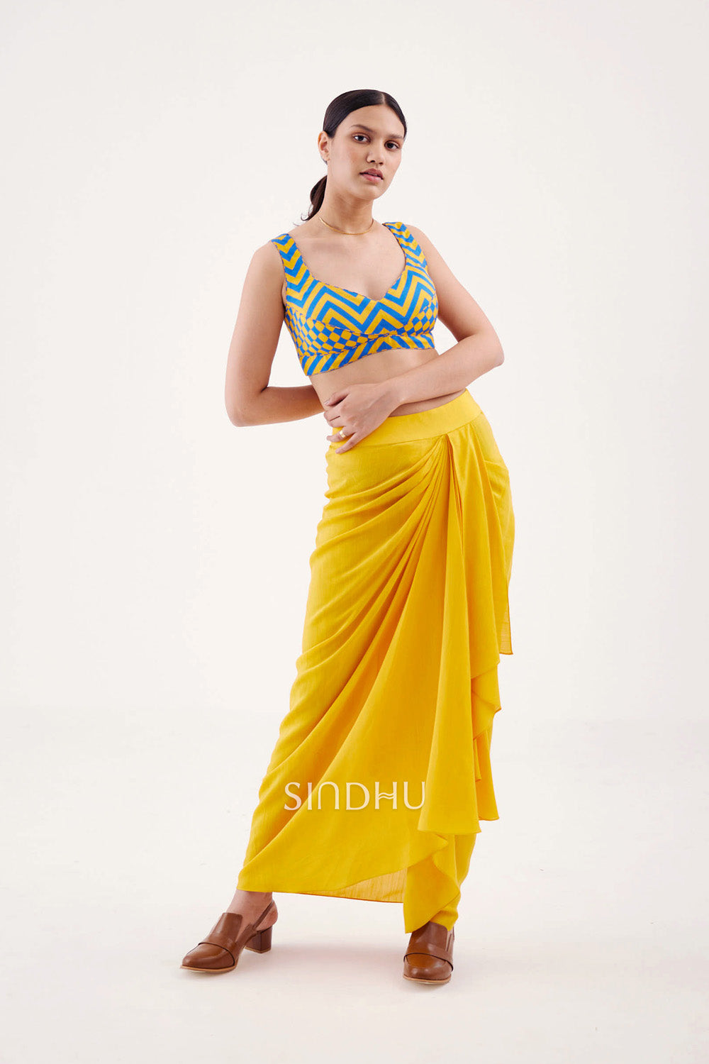 Suri Draped Dhoti Skirt