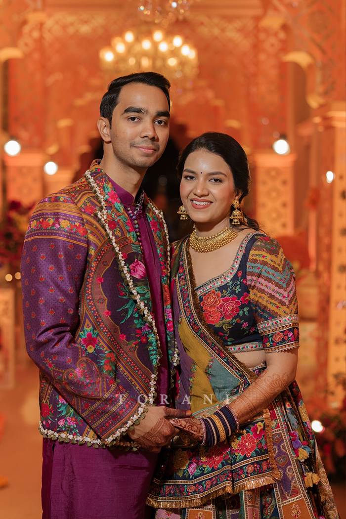 Kajol &amp; Achal in our Dil Rangrez Jiya Lehenga Set and Dil Kusha Rafi Jacket Set