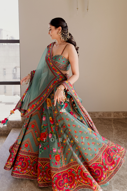 Rashika Gosain  in our Dil Nawaz Zarqa Lehenga Set
