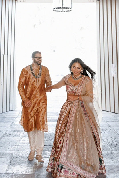 Mansi Mehta in our Kasturi Oorjita Lehenga Set