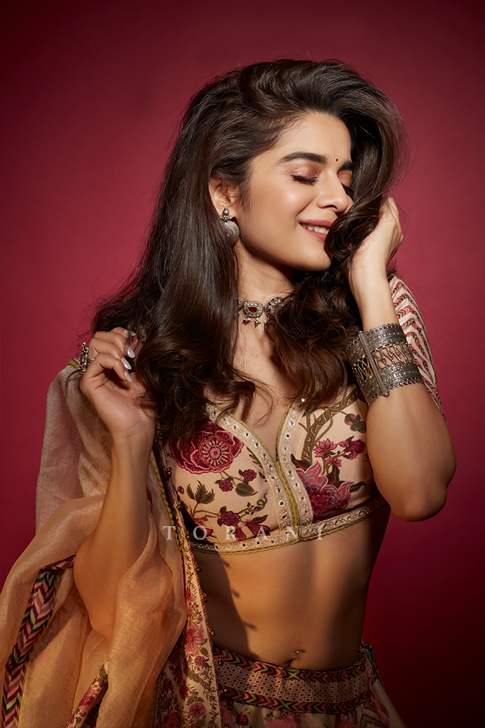 Mithila Palkar in our Kasturi Waheeda Lehenga Set