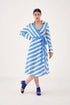 digital printed cotton Wrap Dress by Sindhu India