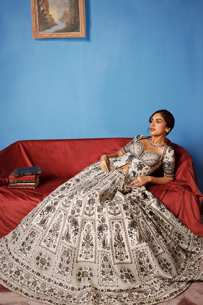Bhumi Pednekar in our Kalamkari Anushtha Lehenga Set