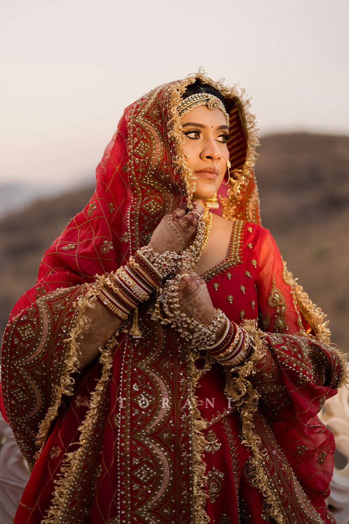 Nikita gadhavi in our Shamse Reia Mariam Lehenga set