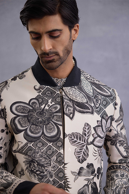 Kalamkari Darshit Bomber Jacket Set
