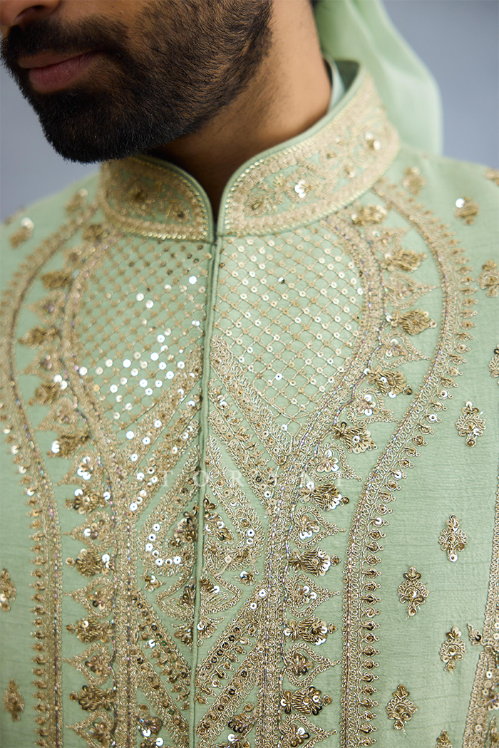 Pushta Raqeeb Sherwani Set