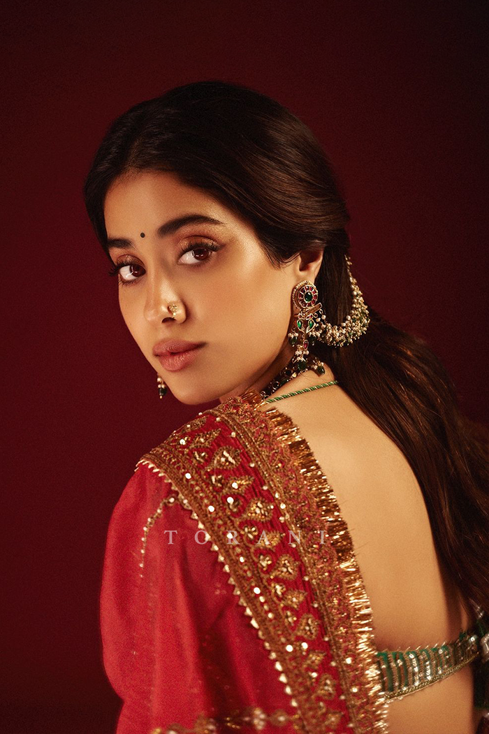 Janhvi Kapoor in our Saroja Ramani Saree Set