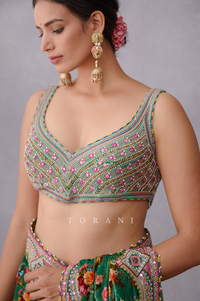 Panna Guldabri Saree