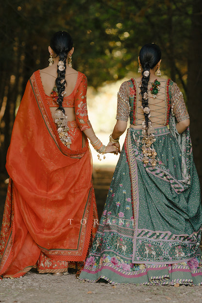 Ramneek Sodhi In Our Custom Sheesham Auroni Gul Saadat Lehenga Set