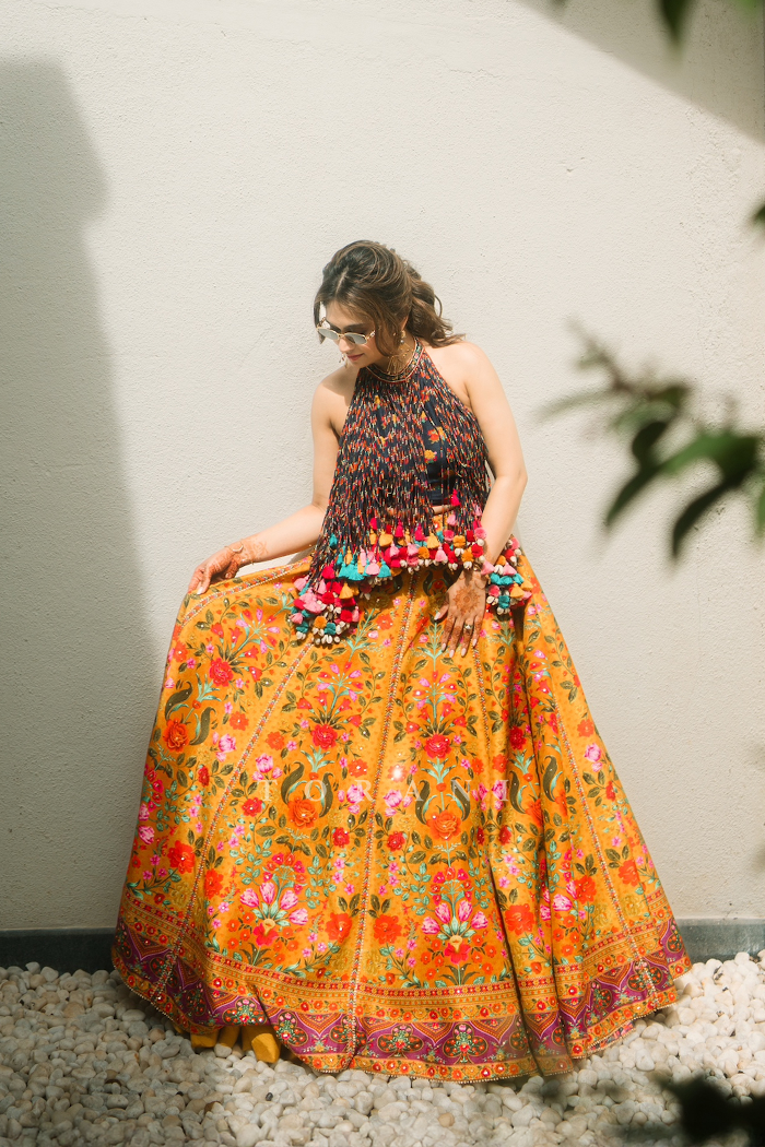 Anisha Mahajan in our Dil-Seher Jharonka Lehenga Set