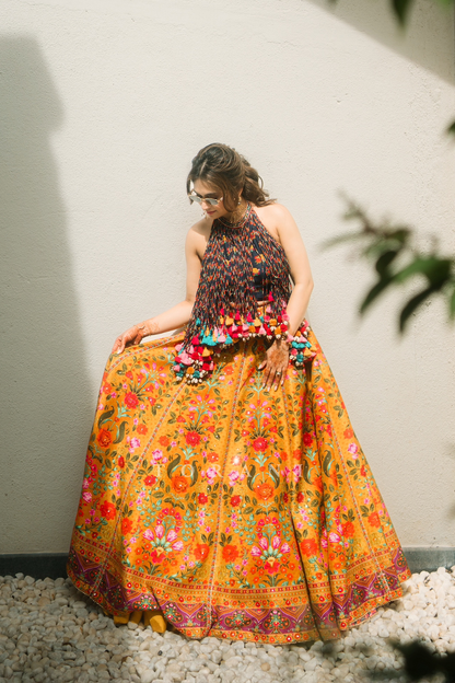 Anisha Mahajan in our Dil-Seher Jharonka Lehenga Set