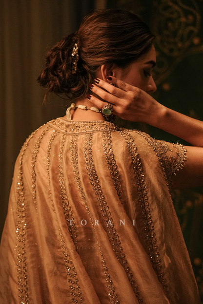 Mrunal Thakur in our Kasoori Dilruba Saree Set