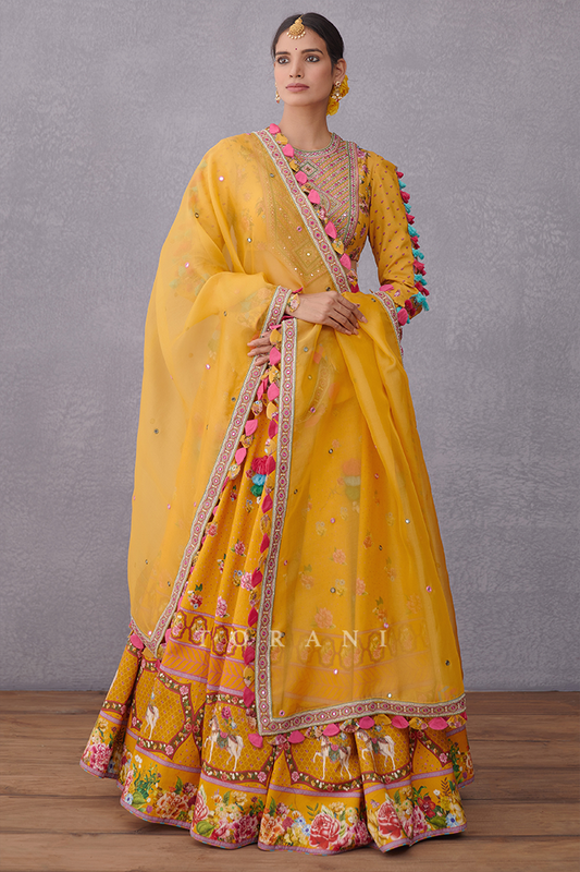 Jasdeep Sanghera in our Sunehra Aoruni Lehenga Set