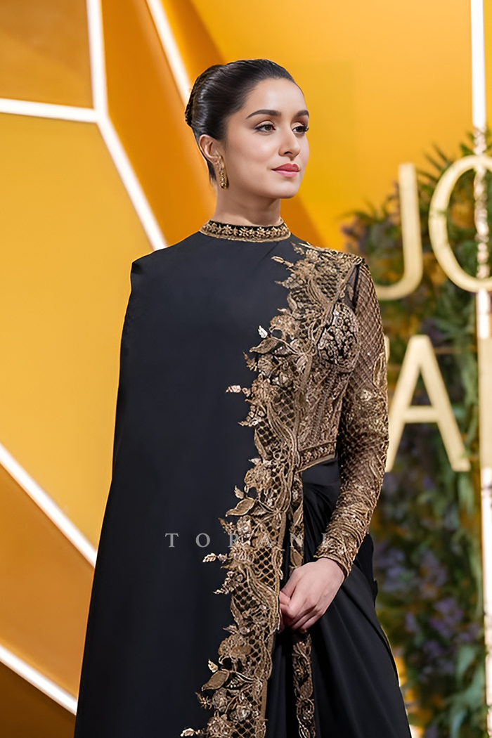 Shraddha Kapoor in our Siyaahi Aadhira Corset Set