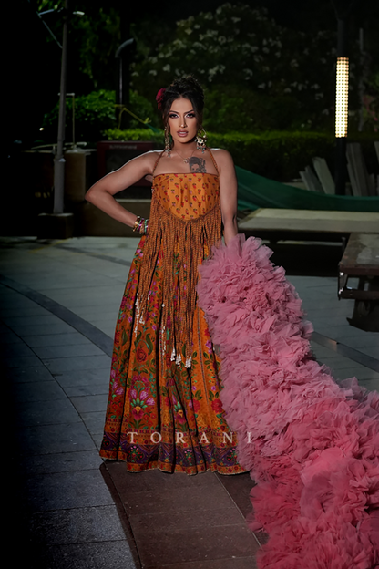 Sushant Divgikar in our Custom Dil Seher Kiara Sejal Lehenga Set