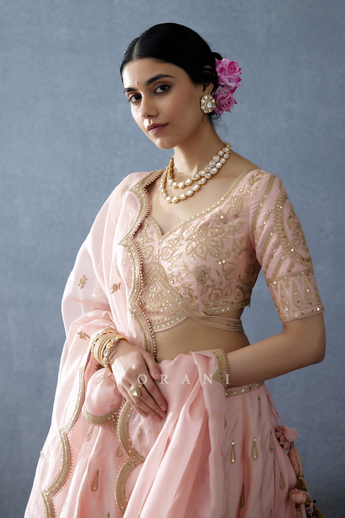 Gul-Naar Resham Lehenga Set