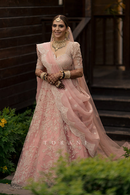 Mansi Gajjar in our Custom Gulbahar Hansini Lehenga Set