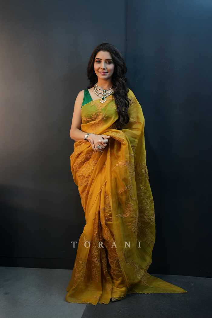 Jai Madaan in our Amaltas Pankhuri Saree