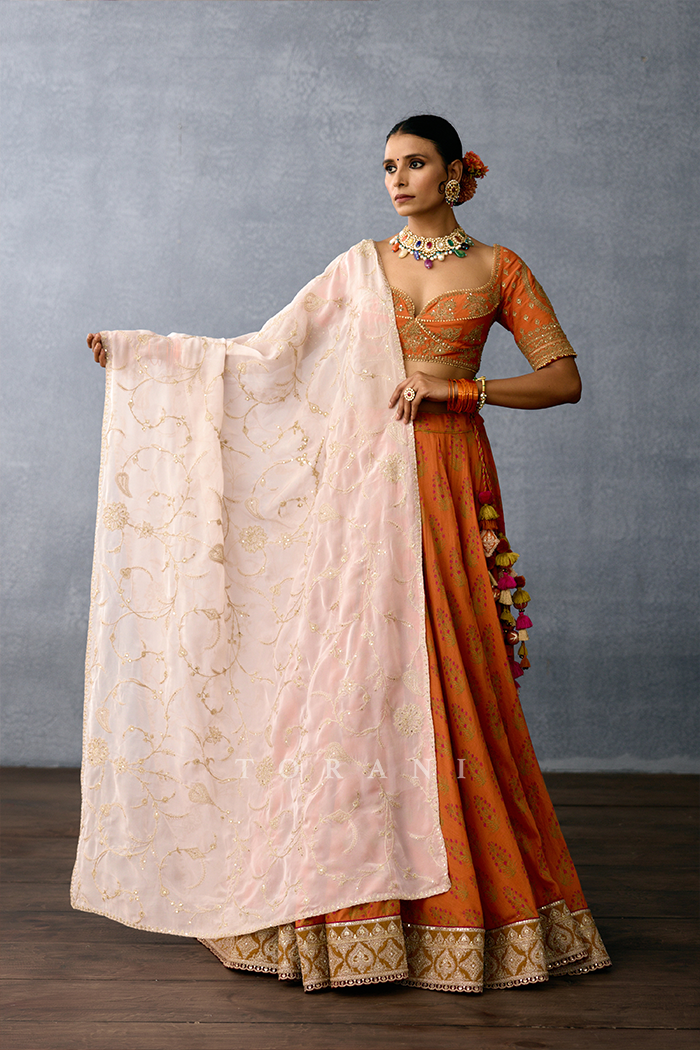 Gerua Janma Lehenga Set