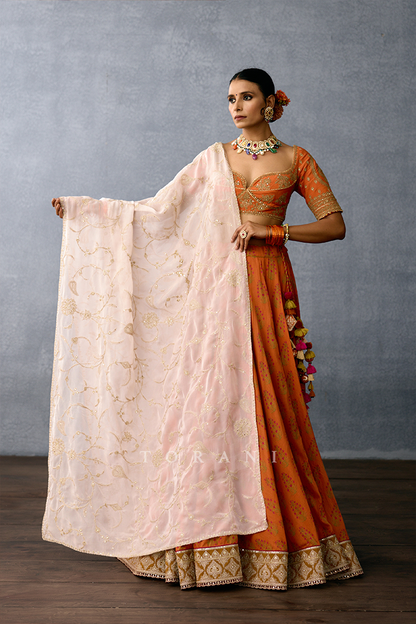 Gerua Janma Lehenga Set