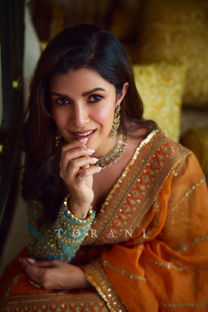 Nimrat Kaur In Our Pukhraj Ramani Saree Set