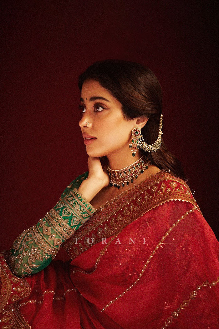 Janhvi Kapoor in our Saroja Ramani Saree Set