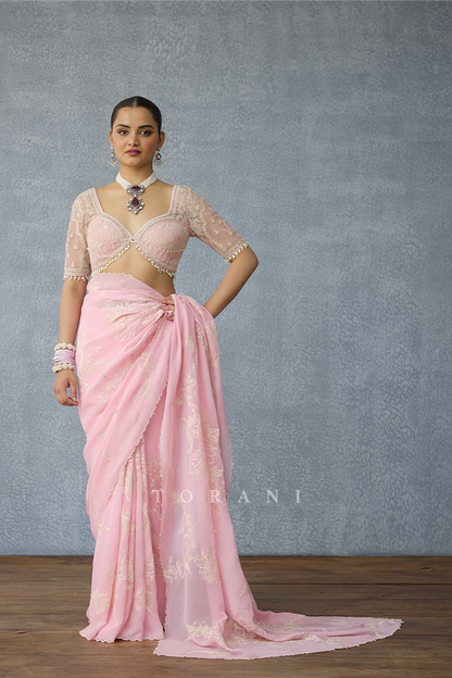 Gulaban Pankhuri Saree