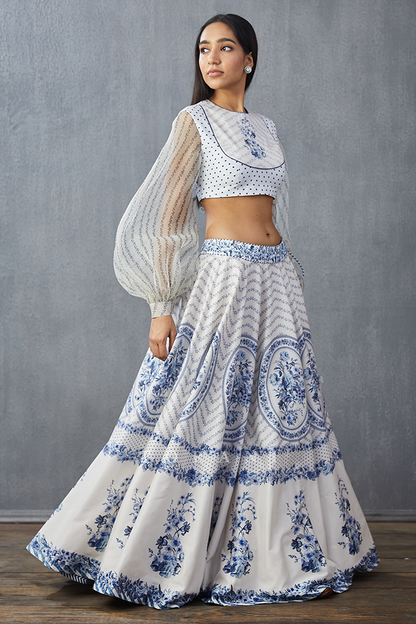Neeli Gauraiya Poulami Lehenga Set