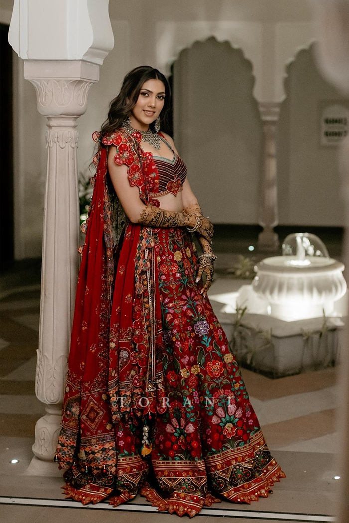 Mussarat in our Dil Surkh Anjani Lehenga Set