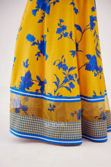 Istara Digital Printed Cotton Voile Maxi Dress