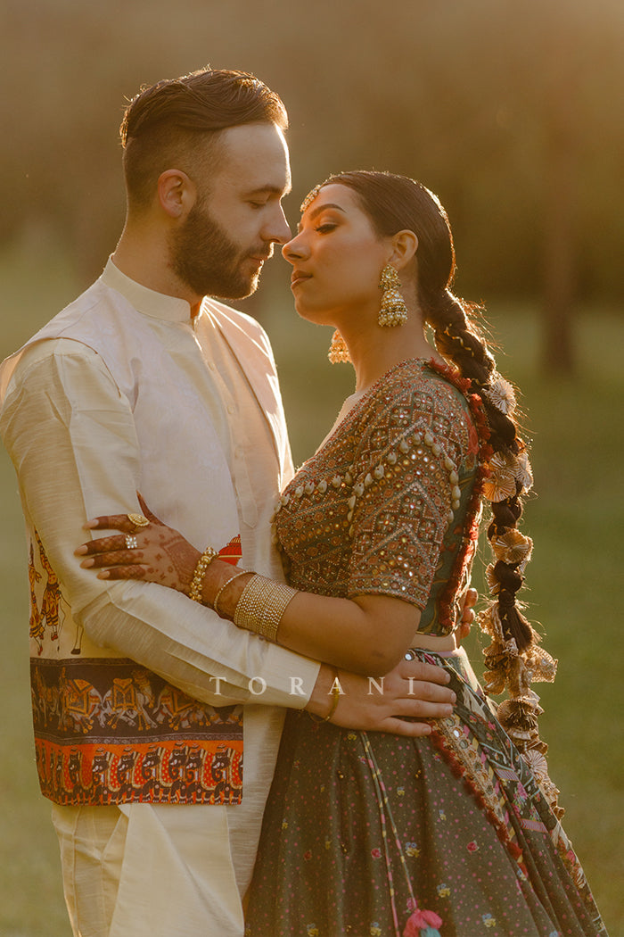 Ramneek Sodhi In Our Custom Sheesham Auroni Gul Saadat Lehenga Set