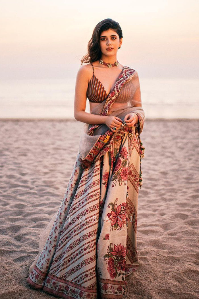 Sanjana Sanghi In Our Jaituni Waheeda Lehenga Set