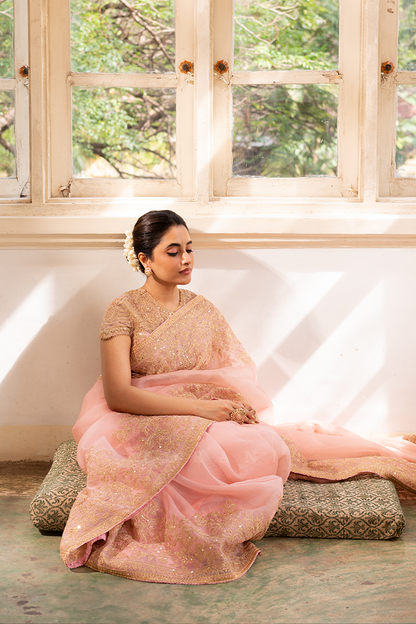 Priyanka Mohan in our Gul-Mohar Yashoda Saree Set