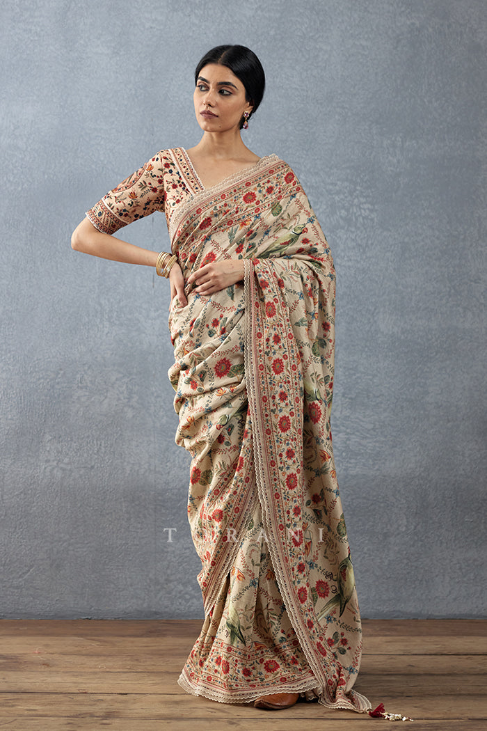 Badami Phoolan Saree
