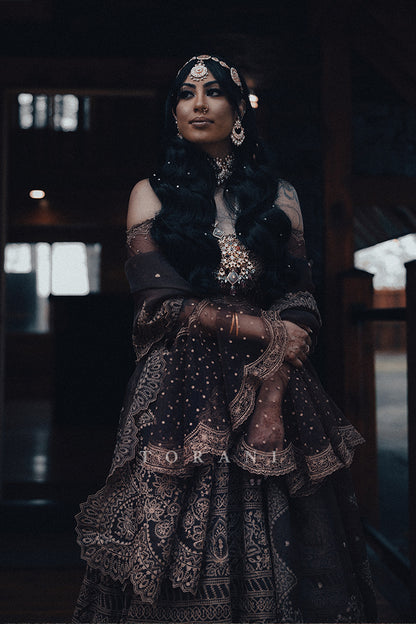 Aashna Prakash in our Custom Dahliya Advaita Lehenga Set