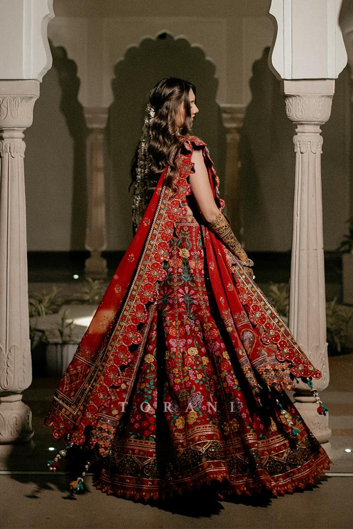 Mussarat in our Dil Surkh Anjani Lehenga Set