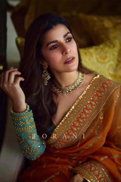 Nimrat Kaur In Our Pukhraj Ramani Saree Set