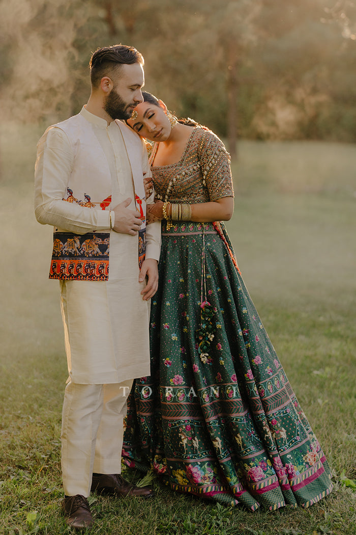 Ramneek Sodhi In Our Custom Sheesham Auroni Gul Saadat Lehenga Set