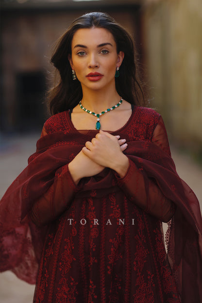 FEATURING Amy Jackson in Gulnar Paavni Julaba Set BY TORANI