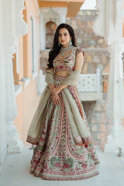 Tessa Thomas in our Jaituni Oorjita Lehenga Set