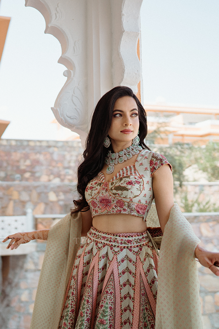 Tessa Thomas in our Jaituni Oorjita Lehenga Set