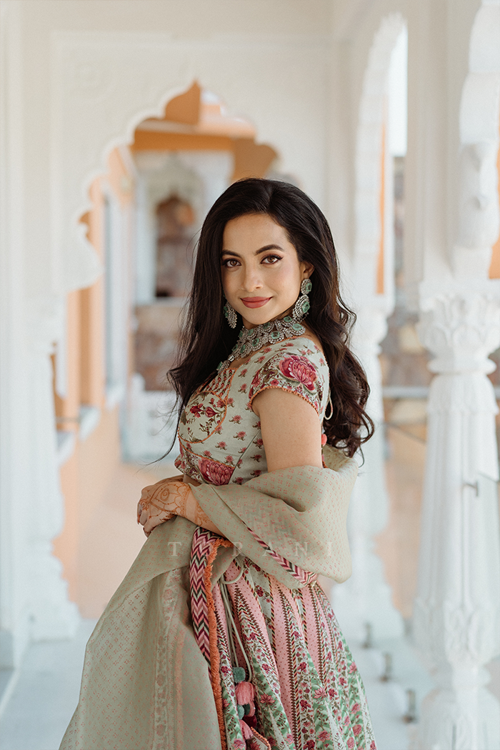 Tessa Thomas in our Jaituni Oorjita Lehenga Set